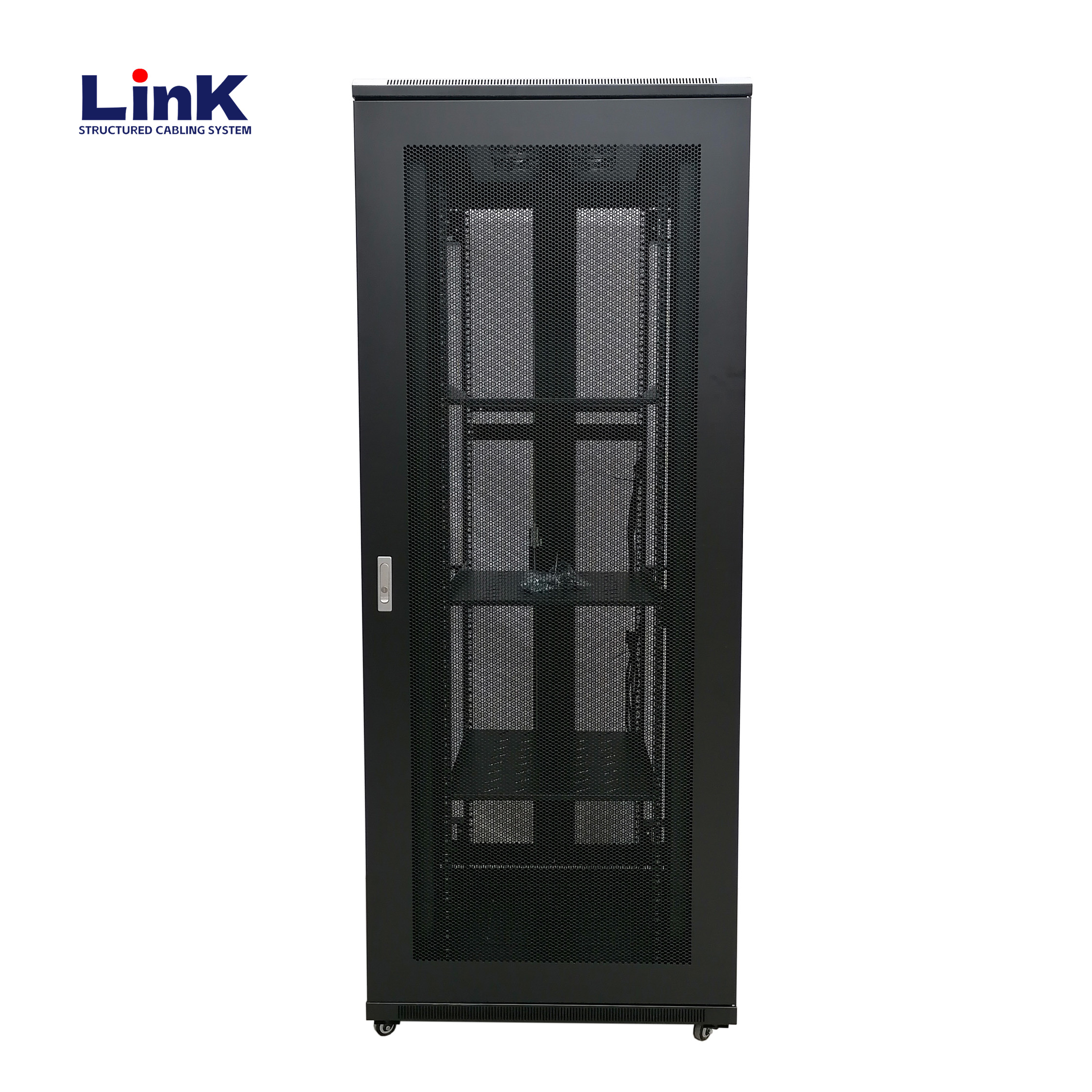 Rack d'équipement 19' 42u (600mm X 800mm) Armoire de serveur au sol avec roulettes